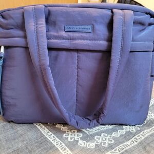 Poppy & Peonies Off Duty Tote BLUE